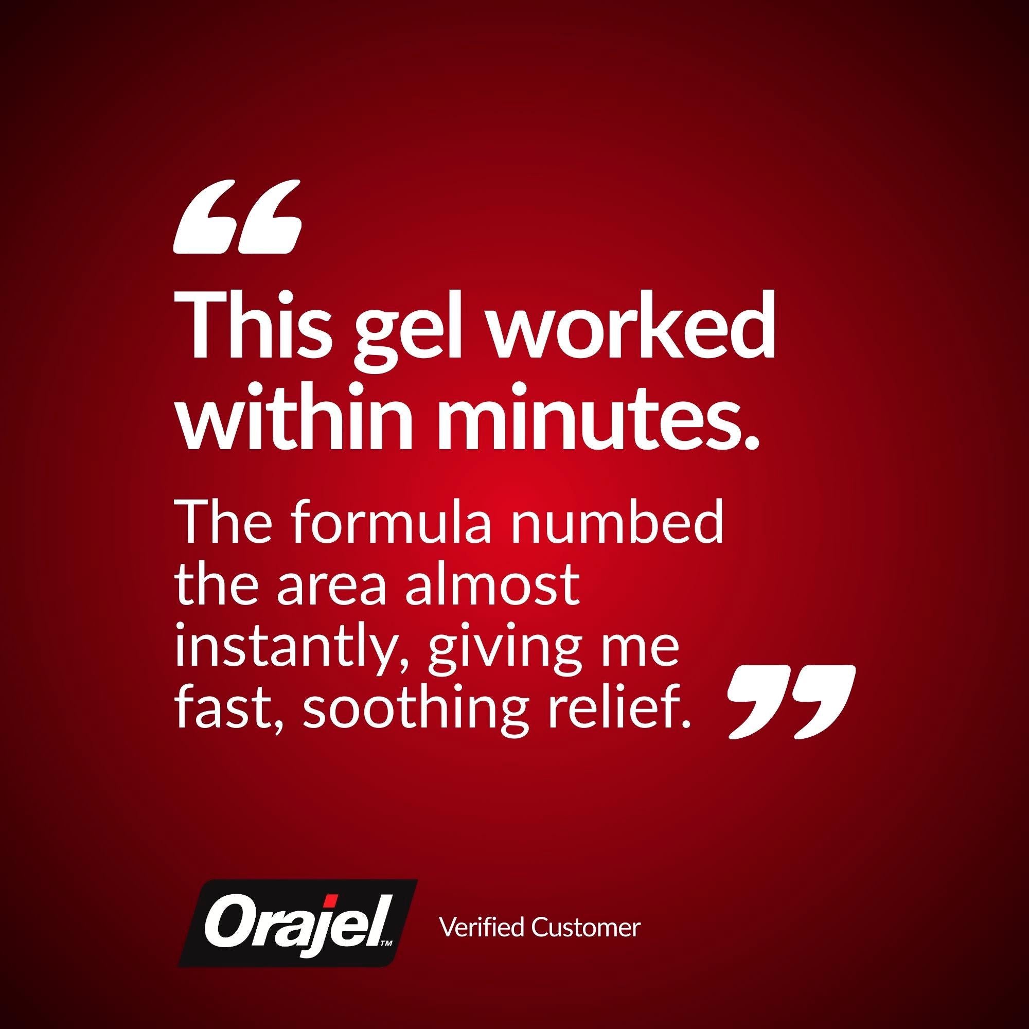 Orajel Dental Gel Toothache Relief imported from the UK