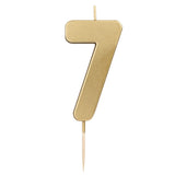 Sainsbury's Home gold number candle age 7, UK version