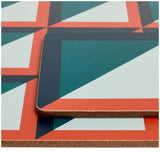 Habitat Geo Cube corkback placemats pack of 4, imported from the UK