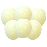 Sainsbury's daisy print balloons yellow 6 pack (British brand)