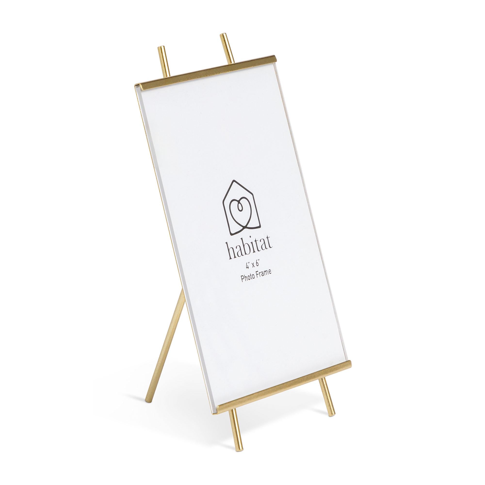 Habitat Easel Photo Frame Gold 18x10cm, UK version