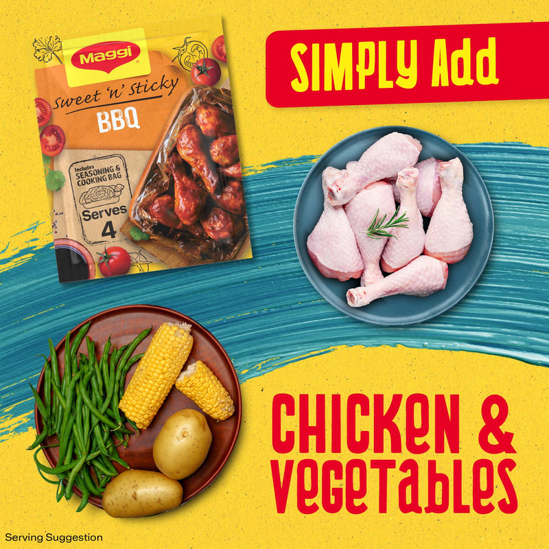 Maggi So Juicy Sweet & Sticky BBQ Chicken seasoning mix 41g, UK version
