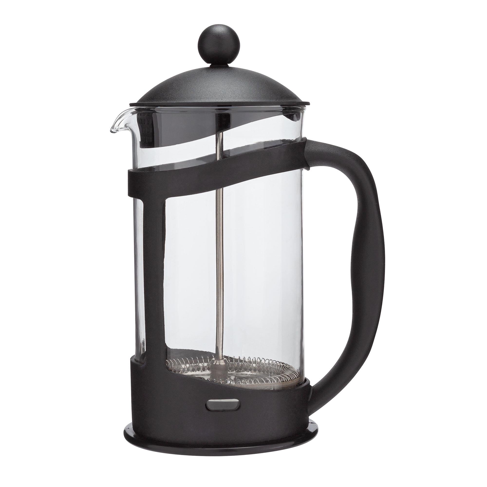 Habitat black plastic cafetiere with 1 litre capacity, UK version