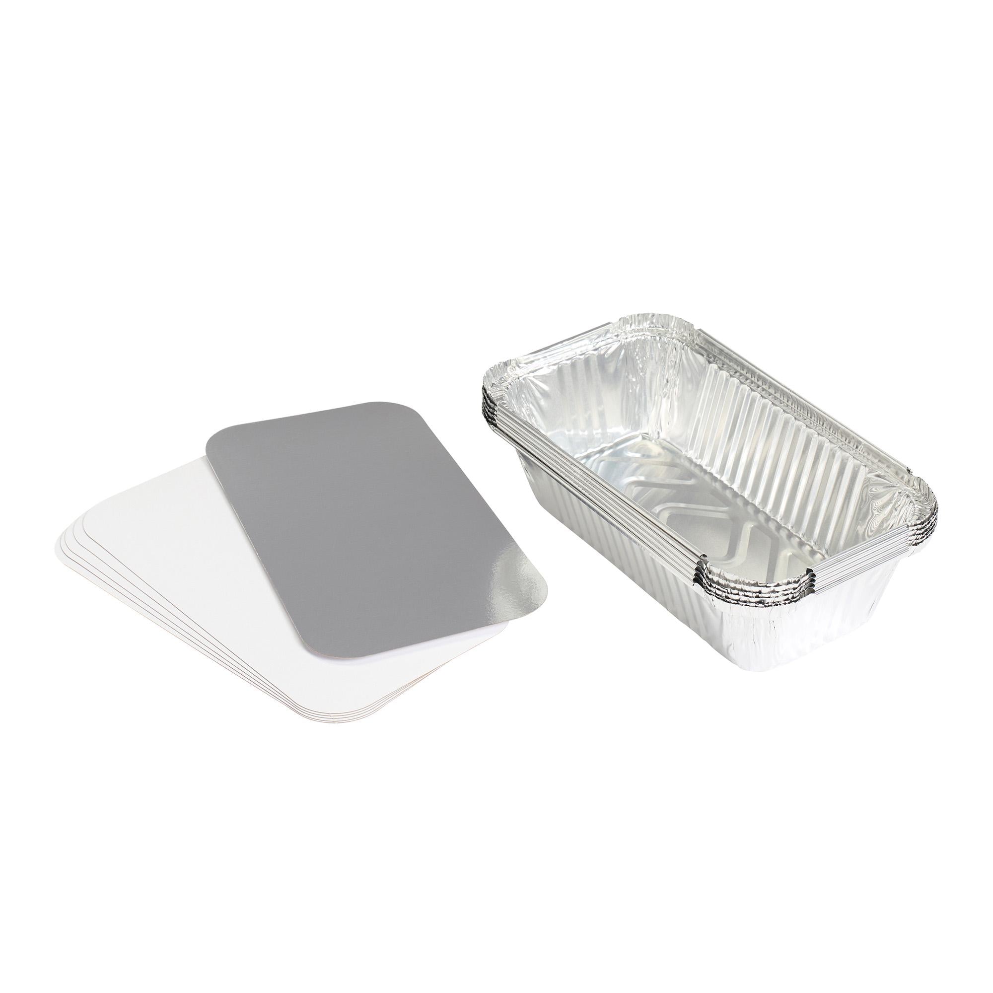 Sainsbury's foil food trays with lids 6 pack 23oz (British brand)