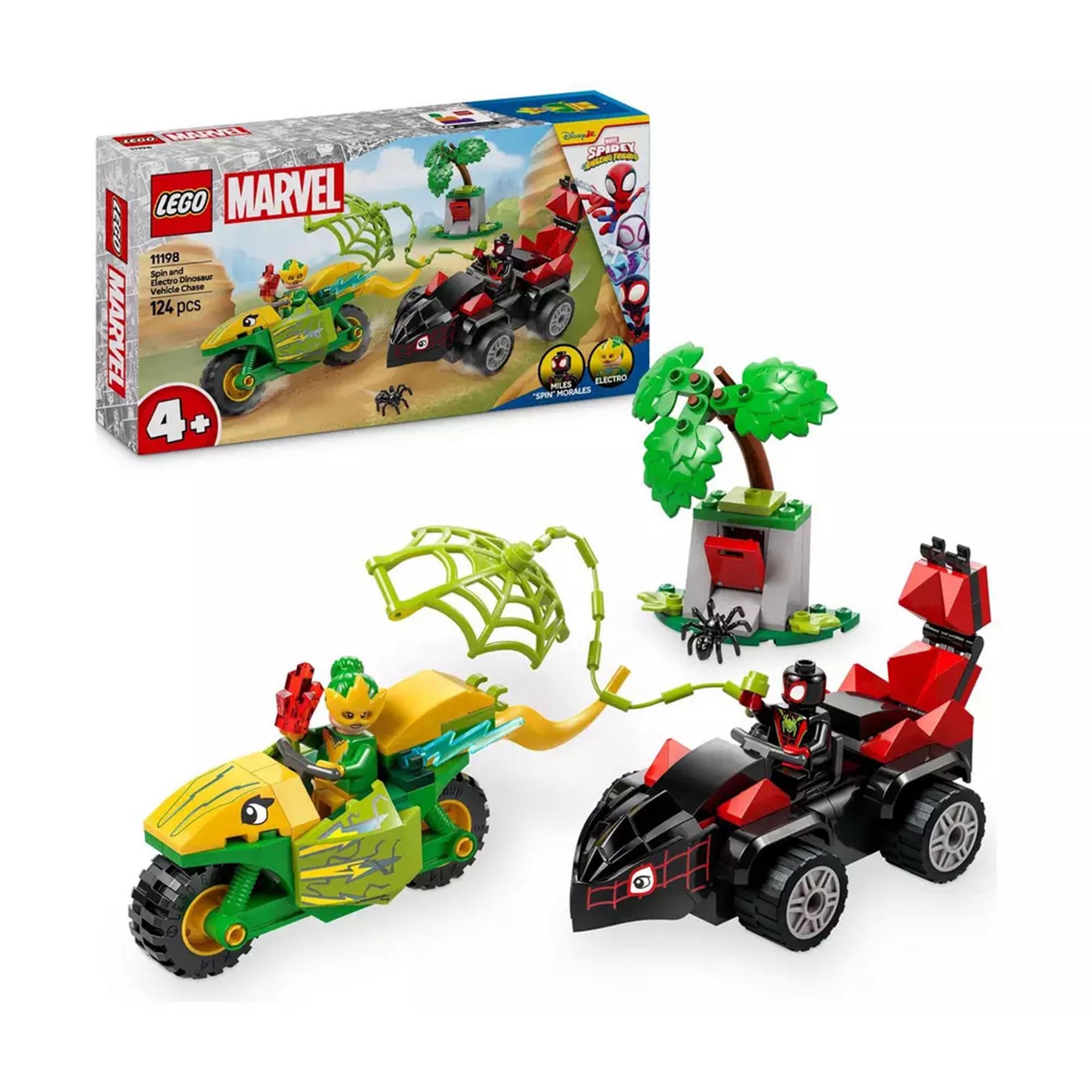 LEGO Marvel Spidey vehicle chase building set 124 pieces, UK version
