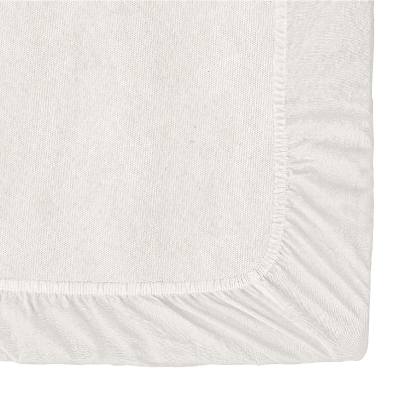 Habitat cotton rich plain fitted sheet cream, UK version