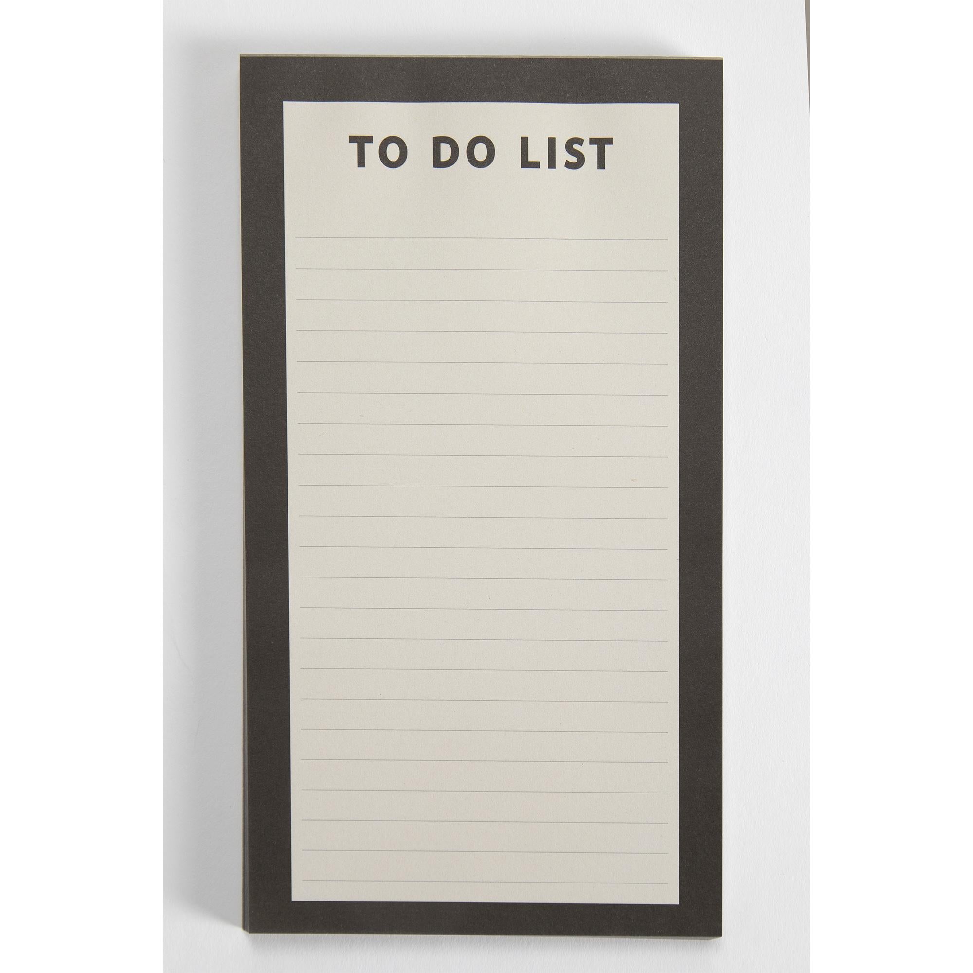 Sainsbury's Home To Do List black notepad 60 sheets, imported from the UK