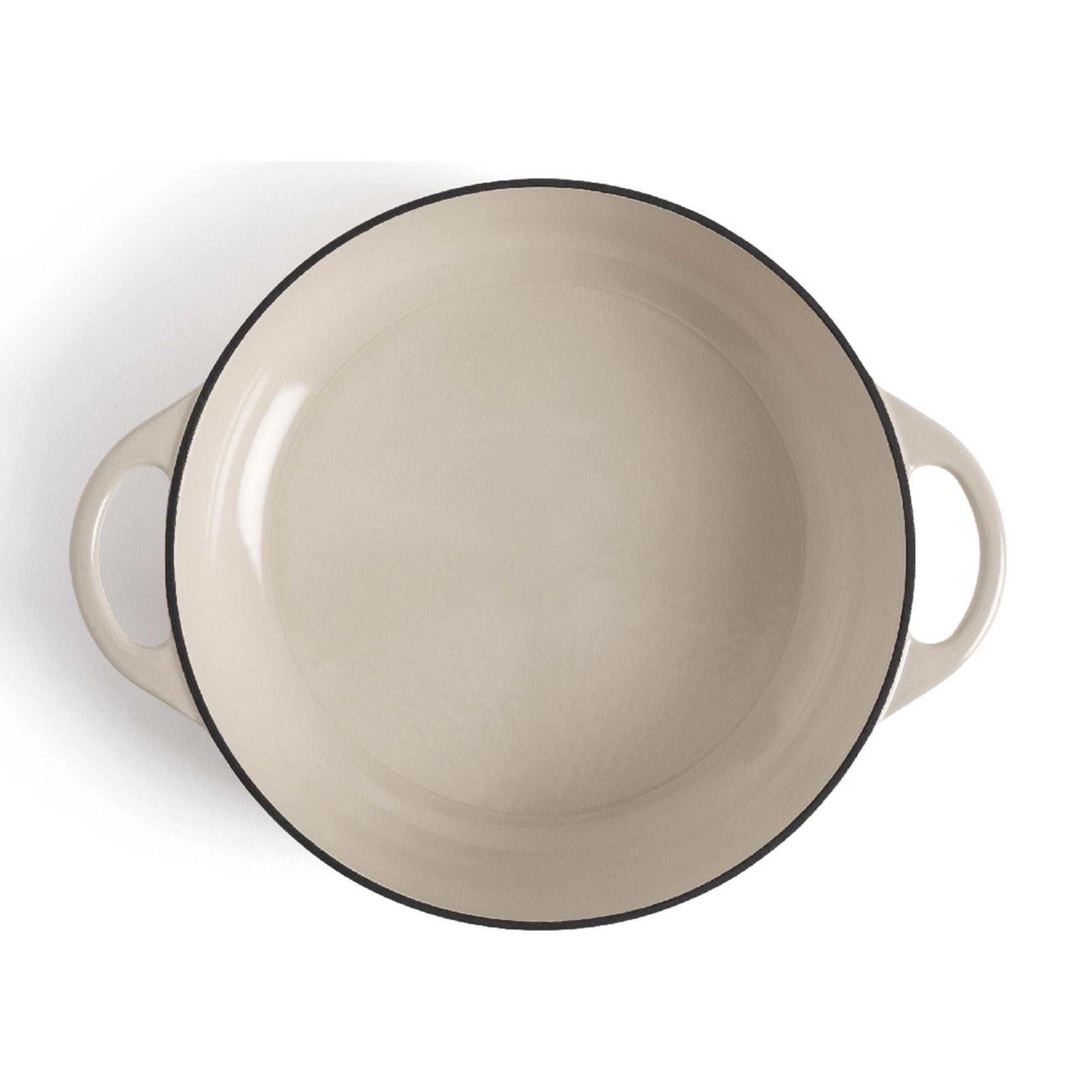 Habitat cream cast iron casserole dish 4L, imported from the UK
