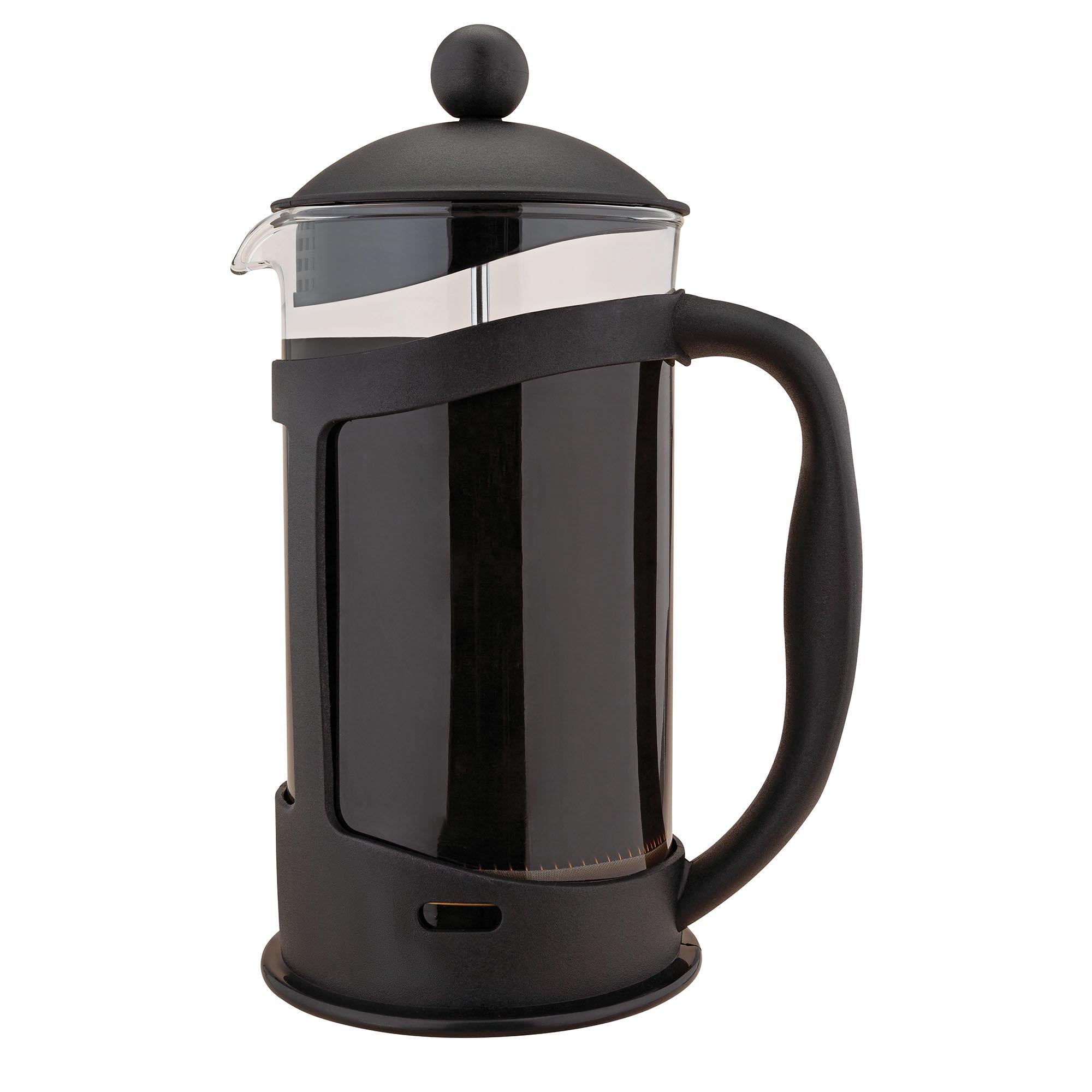 Habitat black plastic cafetiere with 1 litre capacity, UK version