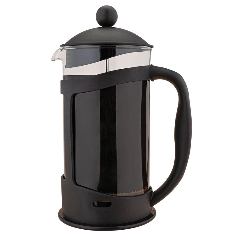 Habitat black plastic cafetiere with 1 litre capacity, UK version