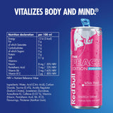 Red Bull White Peach Sugar Free energy drink 473ml - British product