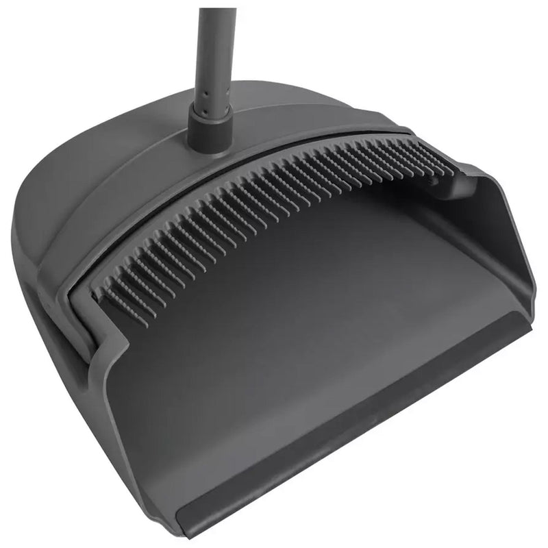 Sainsbury's long handle dustpan and brush in grey (British brand)