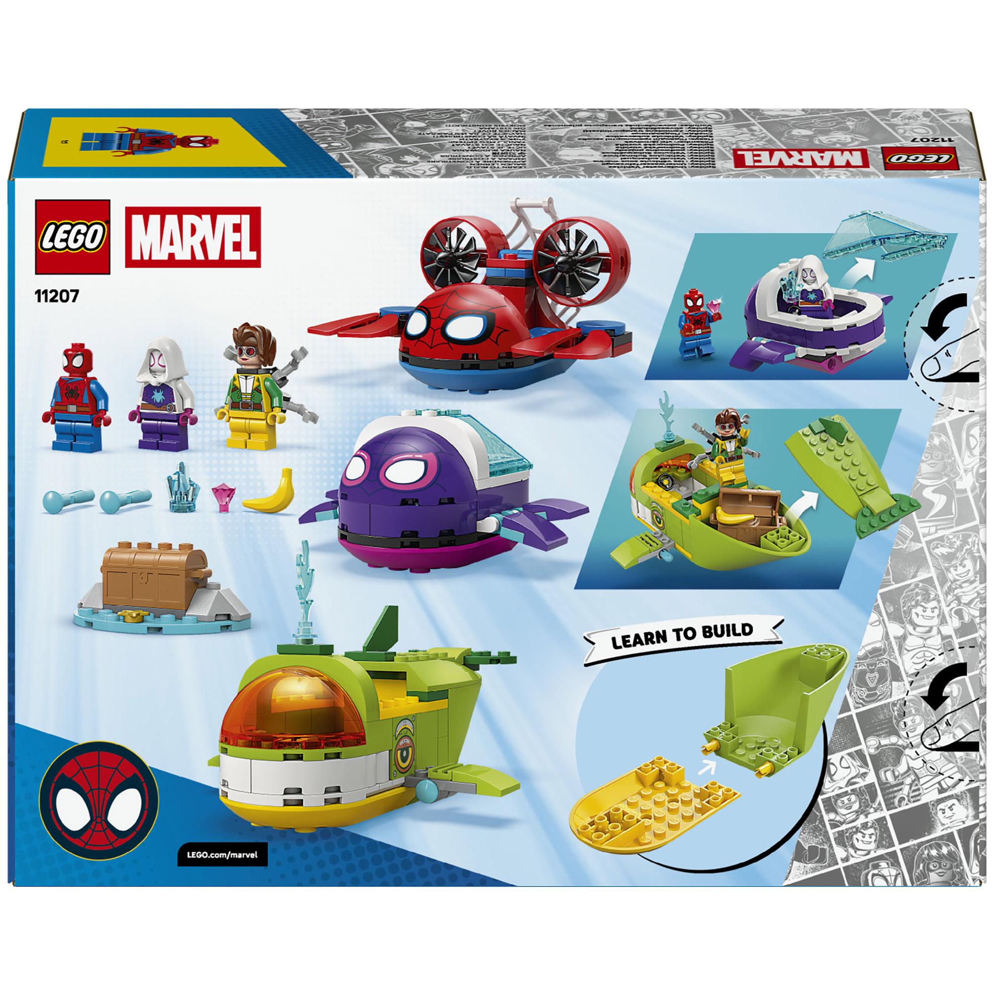 LEGO Marvel Spidey submarine set 154 pieces, imported from the UK