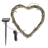 Sainsbury's solar wicker heart 35cm - British product