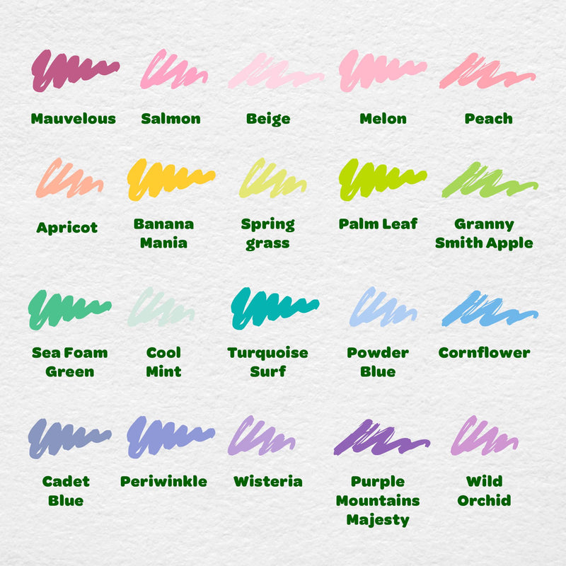 Crayola Supertips Pastel Markers Pack of 20 - British product