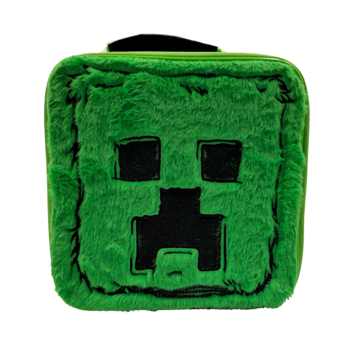 Minecraft Creeper faux fur lunch bag - British product