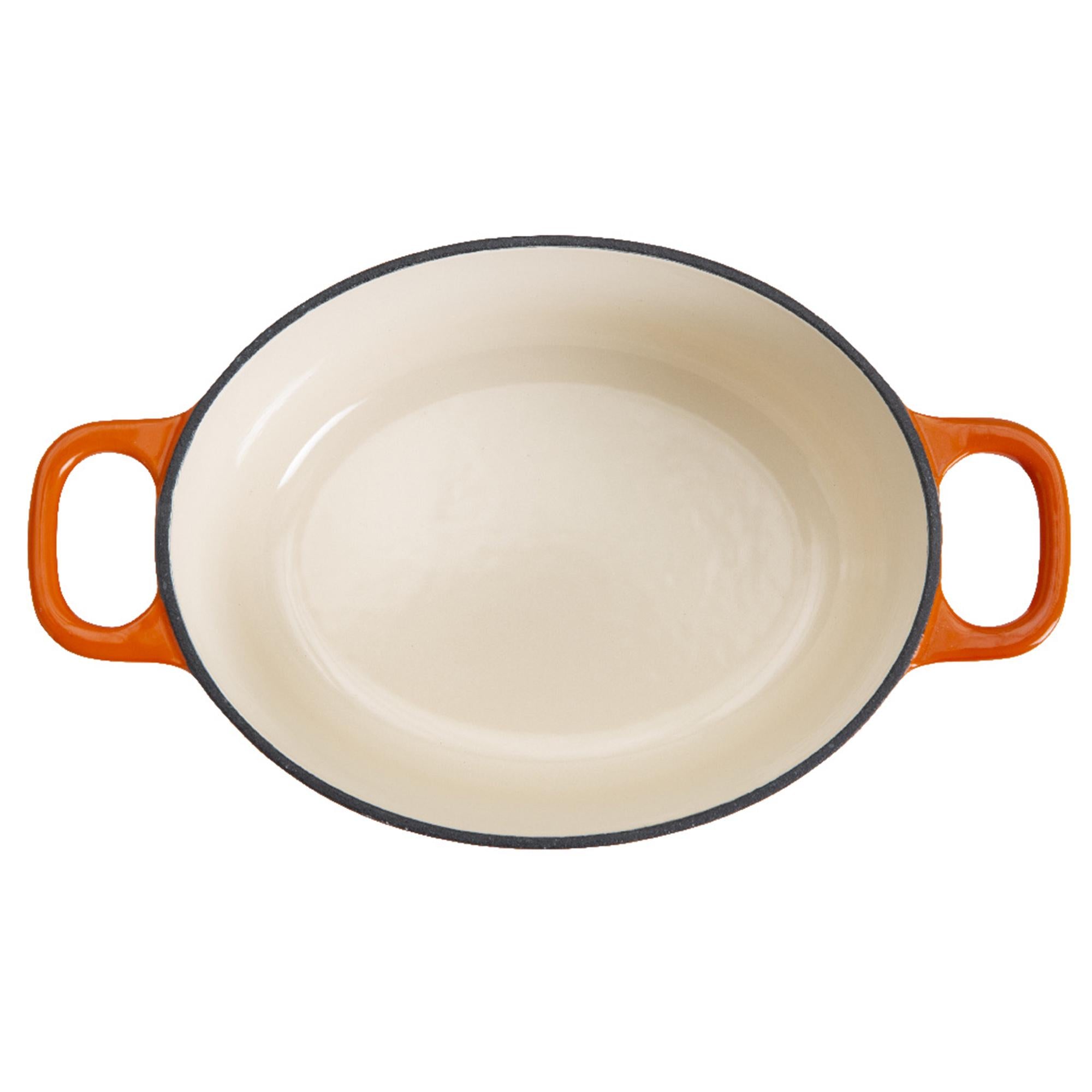 Habitat Cast Iron Casserole Dish Orange 4.7 Litre, UK version