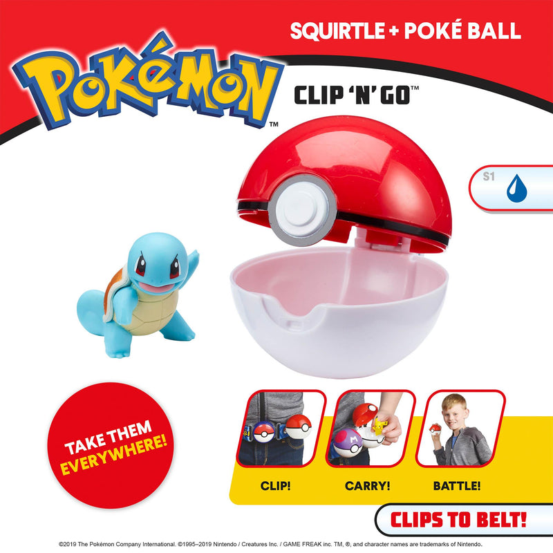 Pokemon Clip 'N' Go figure 2-inch, imported from the UK