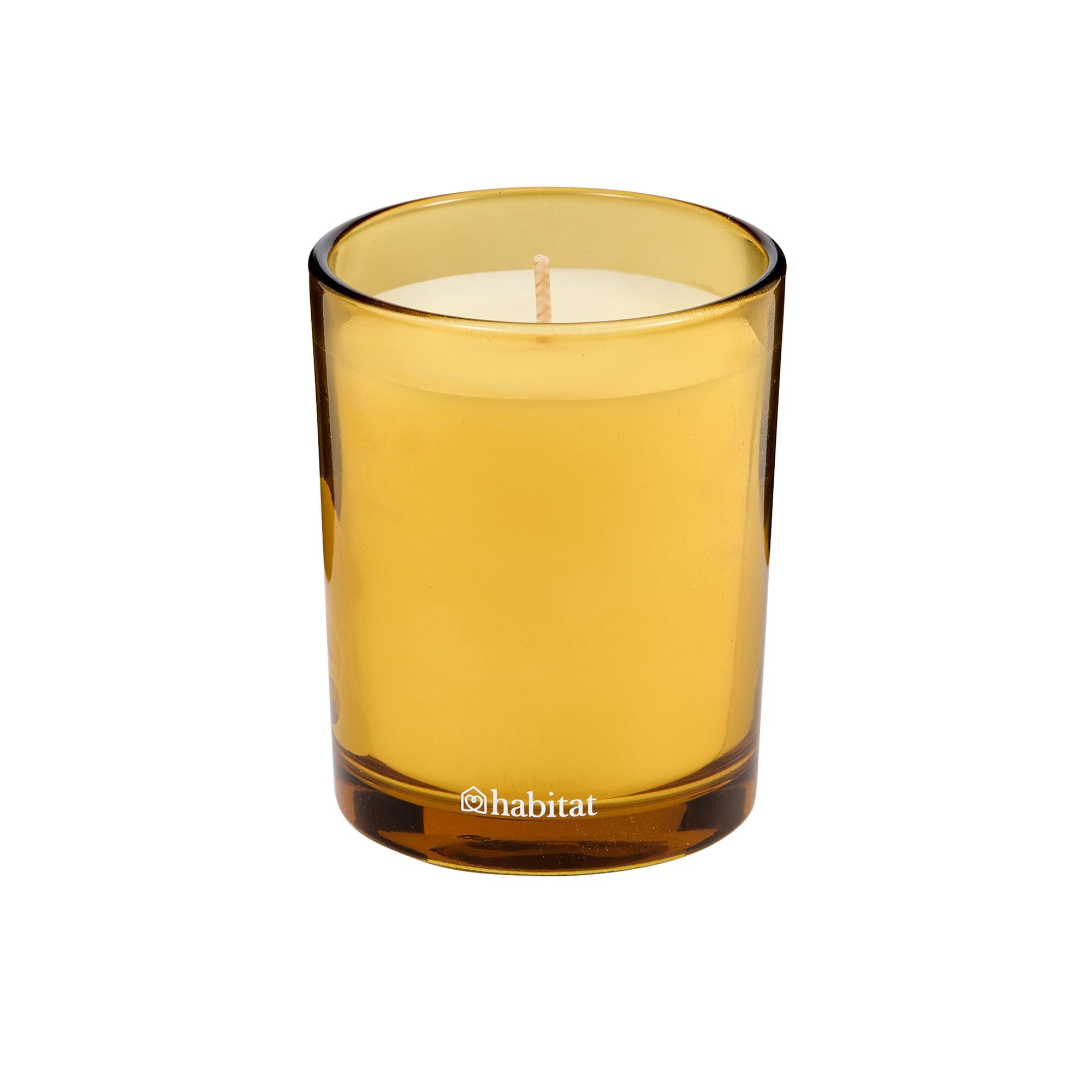 Habitat scented candle Wild Basil & Lemon, imported from the UK