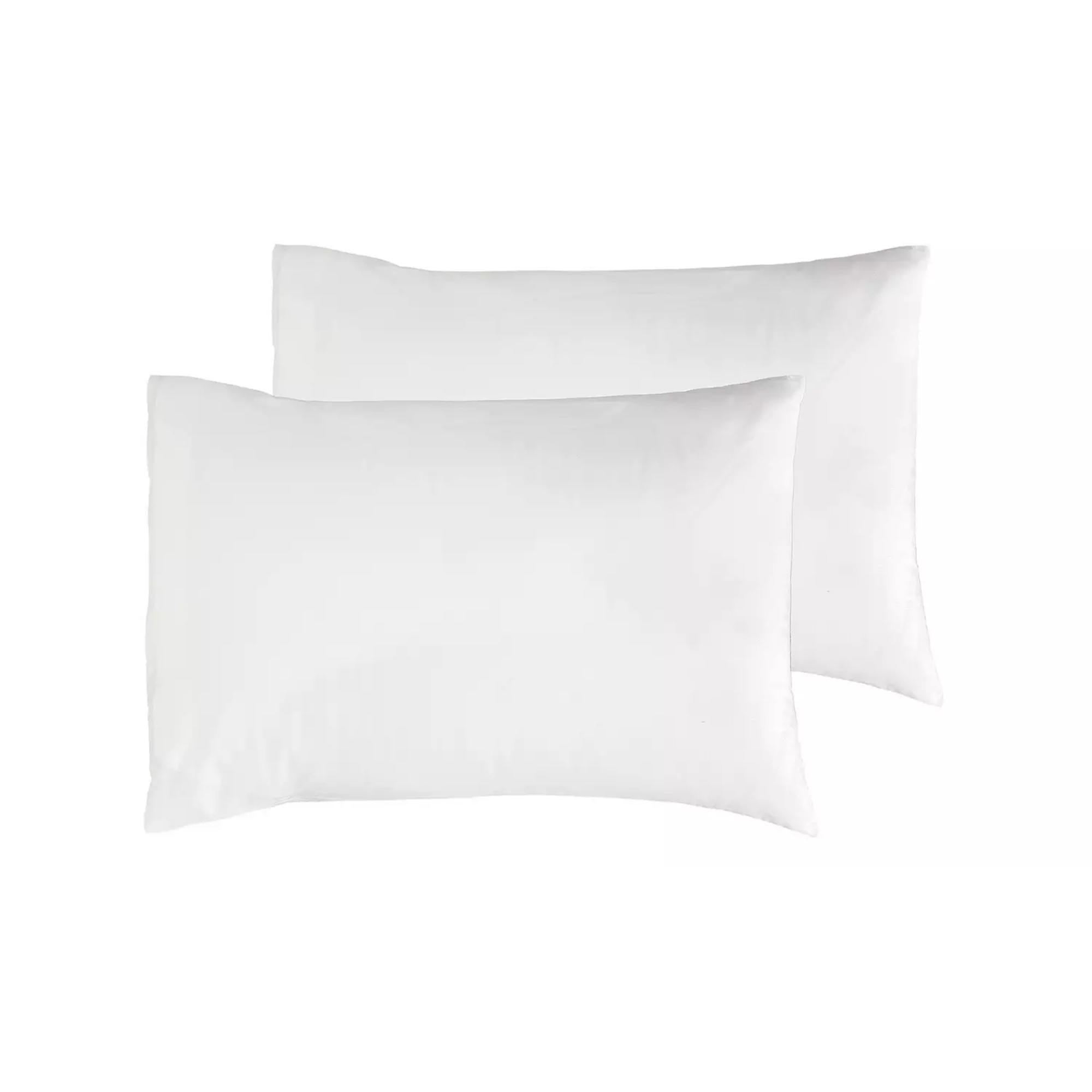 Habitat cotton rich pillowcase pair white 50x75cm, imported from the UK