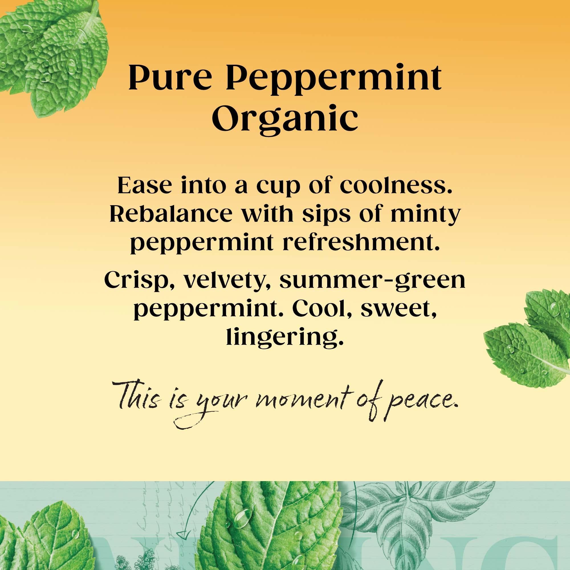 Twinings Organic Peppermint Tea Bags 20 Pack 40g (British brand)