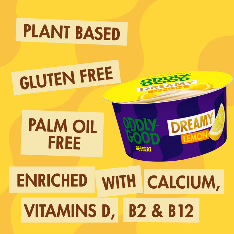Oddlygood Dreamy Lemon dessert 130g, imported from the UK