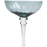 Habitat champagne coupe glass blue 200ml, UK version