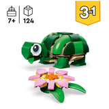 LEGO Creator 3-in-1 turtle with water lily 31377, imported from the UK