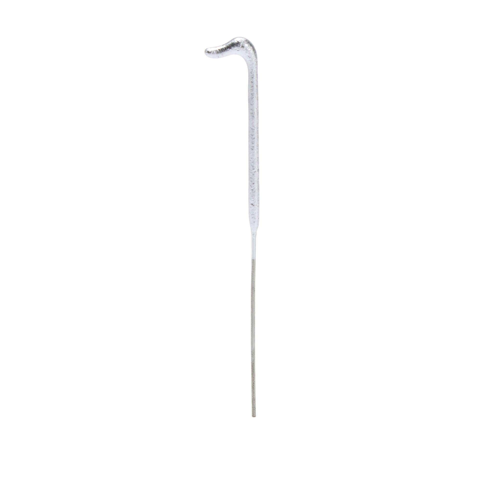 Sainsbury's silver number 1 cake sparkler candle 17cm (British brand)