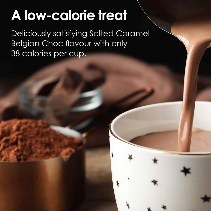 Options instant hot chocolate salted caramel 220g (British brand)