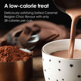 Options instant hot chocolate salted caramel 220g (British brand)