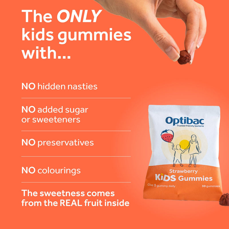 Optibac kids probiotic gummies 30 count, UK version