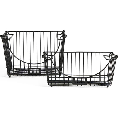 Sainsburys Habitat Pack of 2 Storage Baskets with Label Slot- Buy online at McGrocer