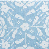 Habitat folk floral stitch denim cushion 43x43cm - British product