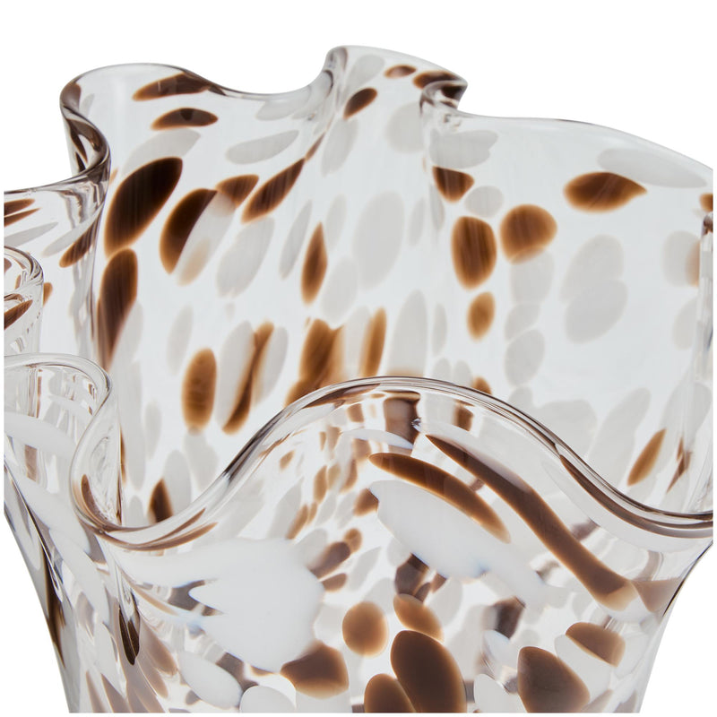Habitat Confetti Glass Handkerchief Vase 29.5cm height, UK version