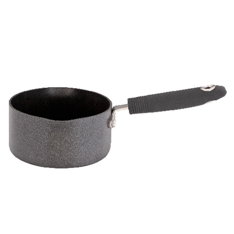 Habitat 14cm black aluminium milkpan, imported from the UK