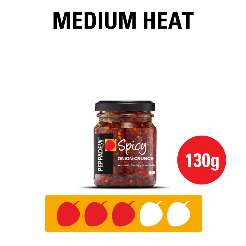 Peppadew Spicy Onion Crunch 130g, imported from the UK