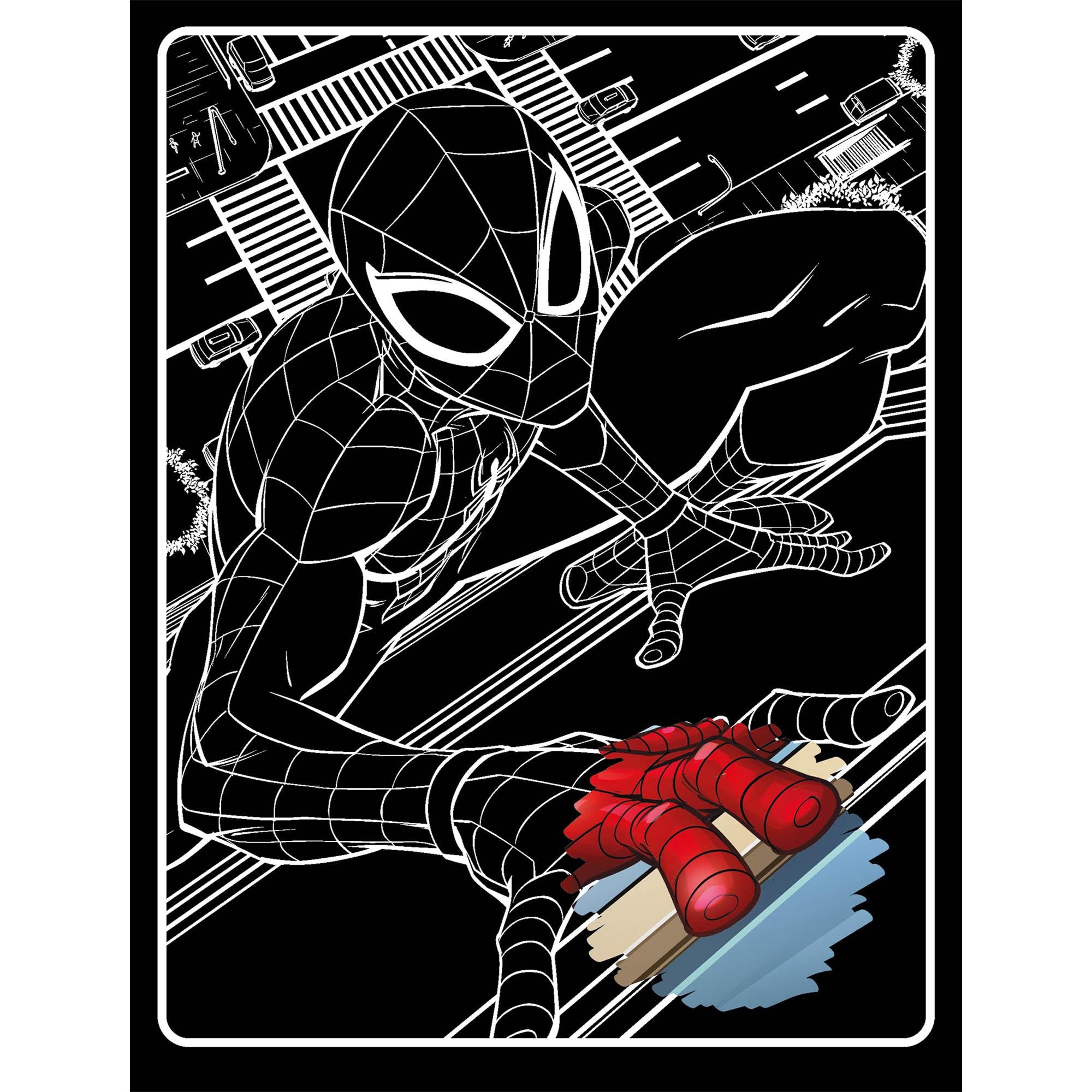 Igloo Books Marvel Spider-Man scratch art book, imported from the UK