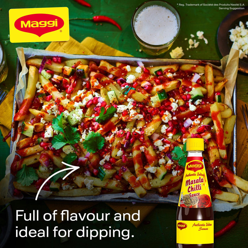 Maggi Authentic Indian Masala Chilli Sauce 400g, imported from the UK