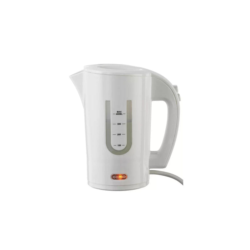 Cookworks travel kettle white 0.4L with cups (British brand)