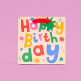 Scribbler Happy Birthday gift bag medium, imported from the UK
