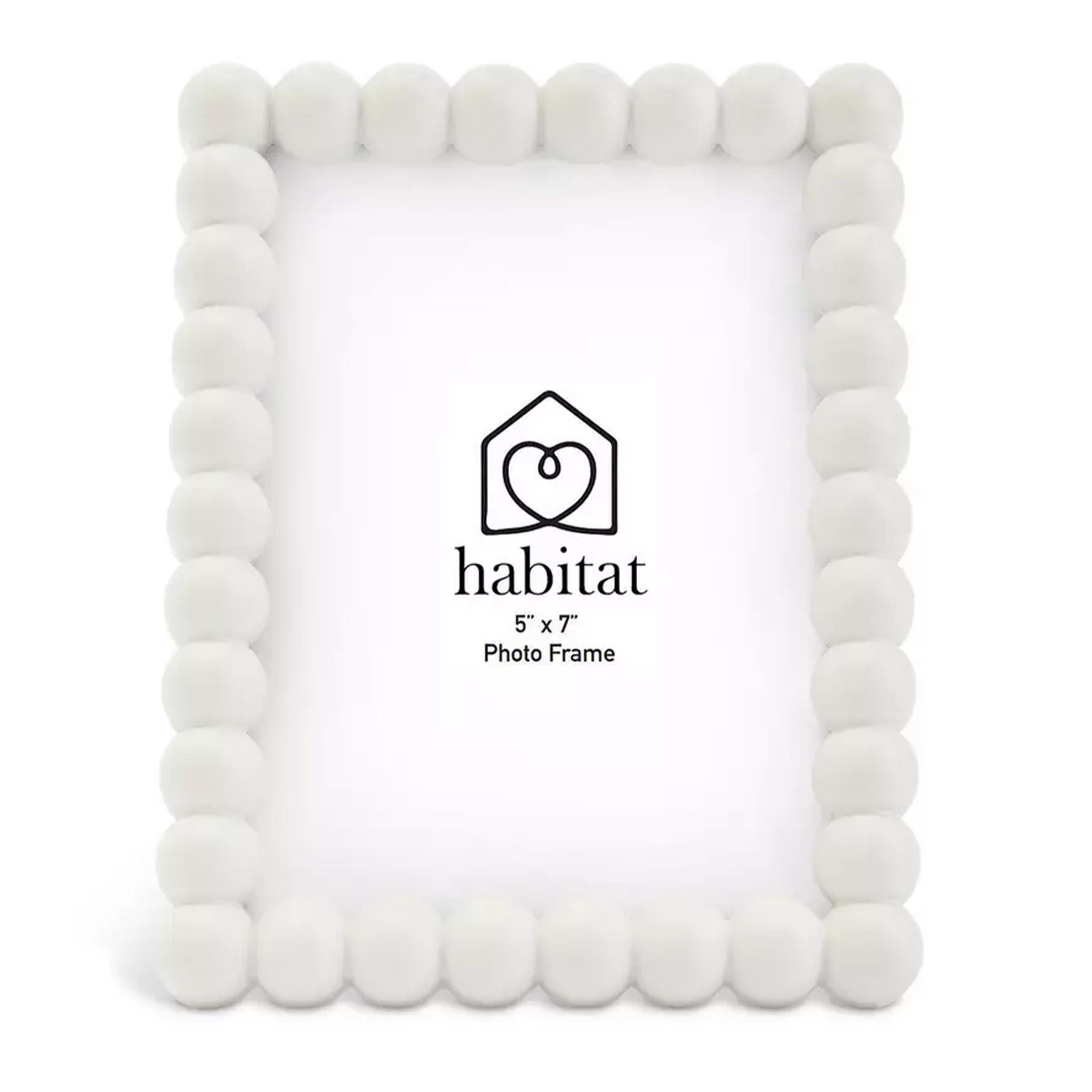 Habitat bobble picture frame white 5x7 inch, UK version