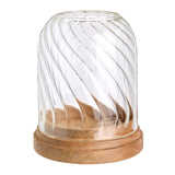 Habitat swirled glass cloche, imported from the UK