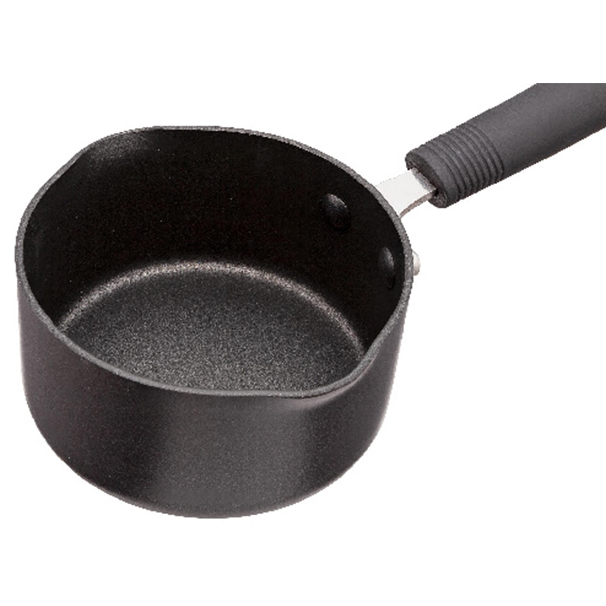 Habitat 14cm black aluminium milkpan, imported from the UK