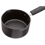 Habitat 14cm black aluminium milkpan, imported from the UK
