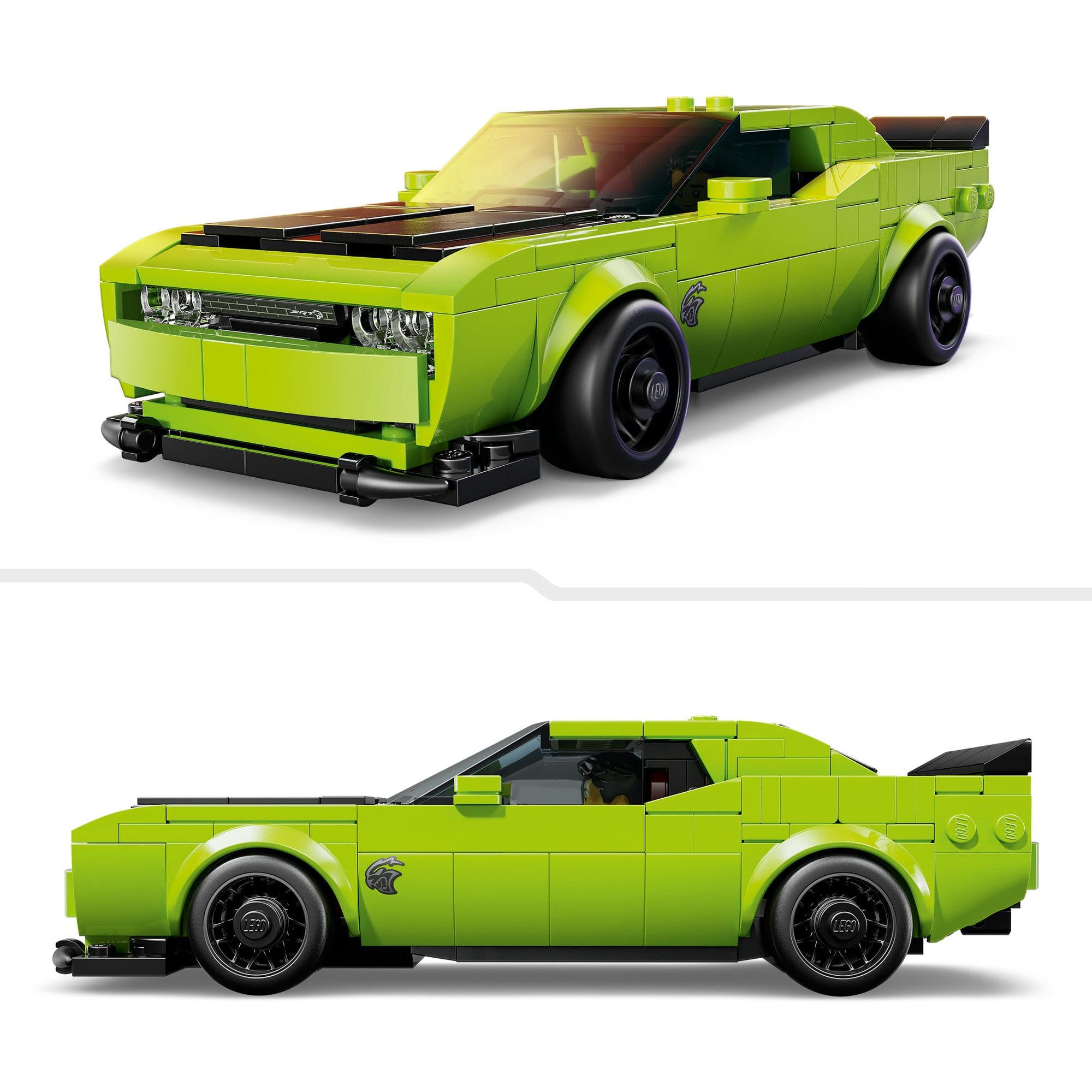 LEGO Speed Champions Dodge Challenger SRT Hellcat building toy set, UK version