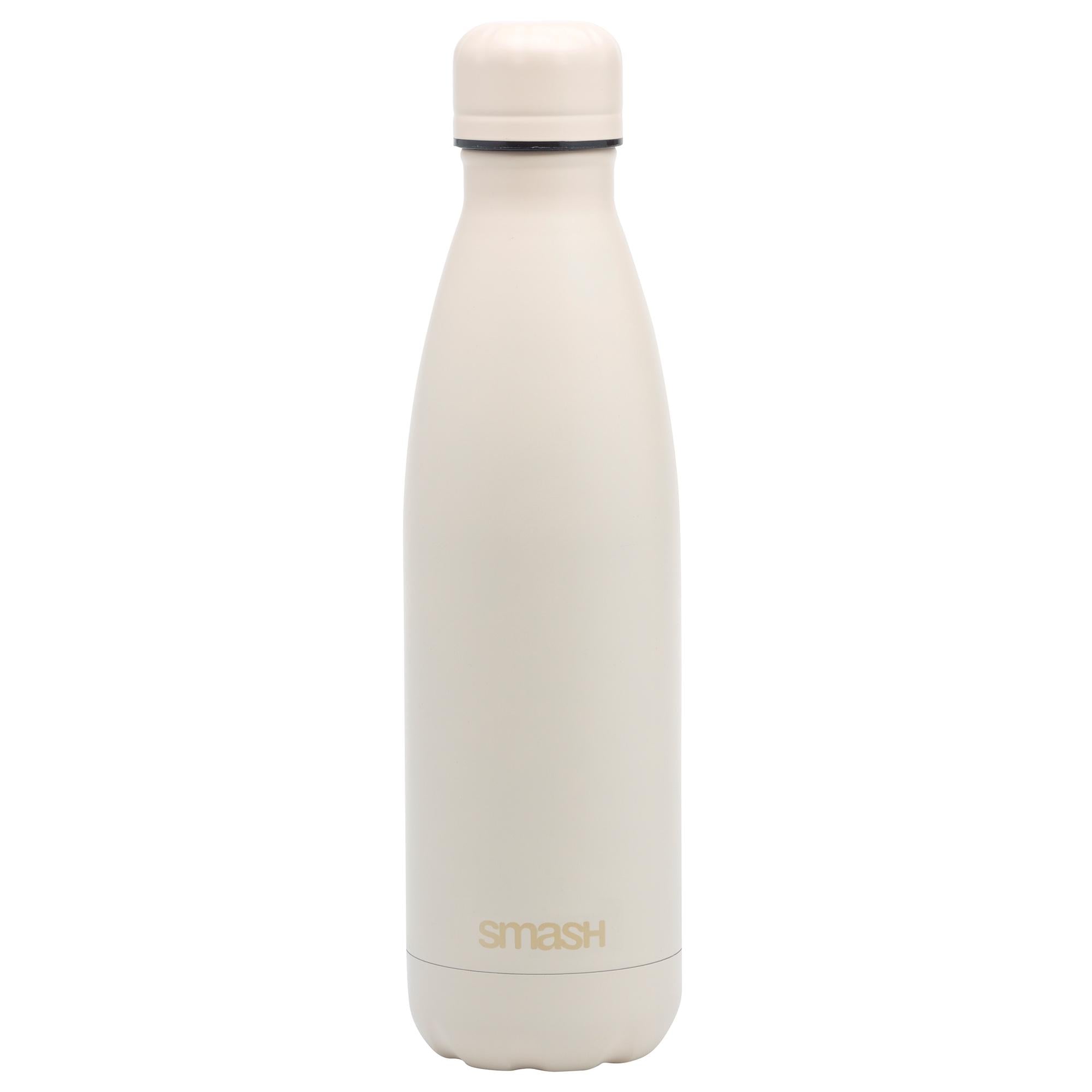 Smash Beige Stainless Steel Water Bottle 500ml (British brand)