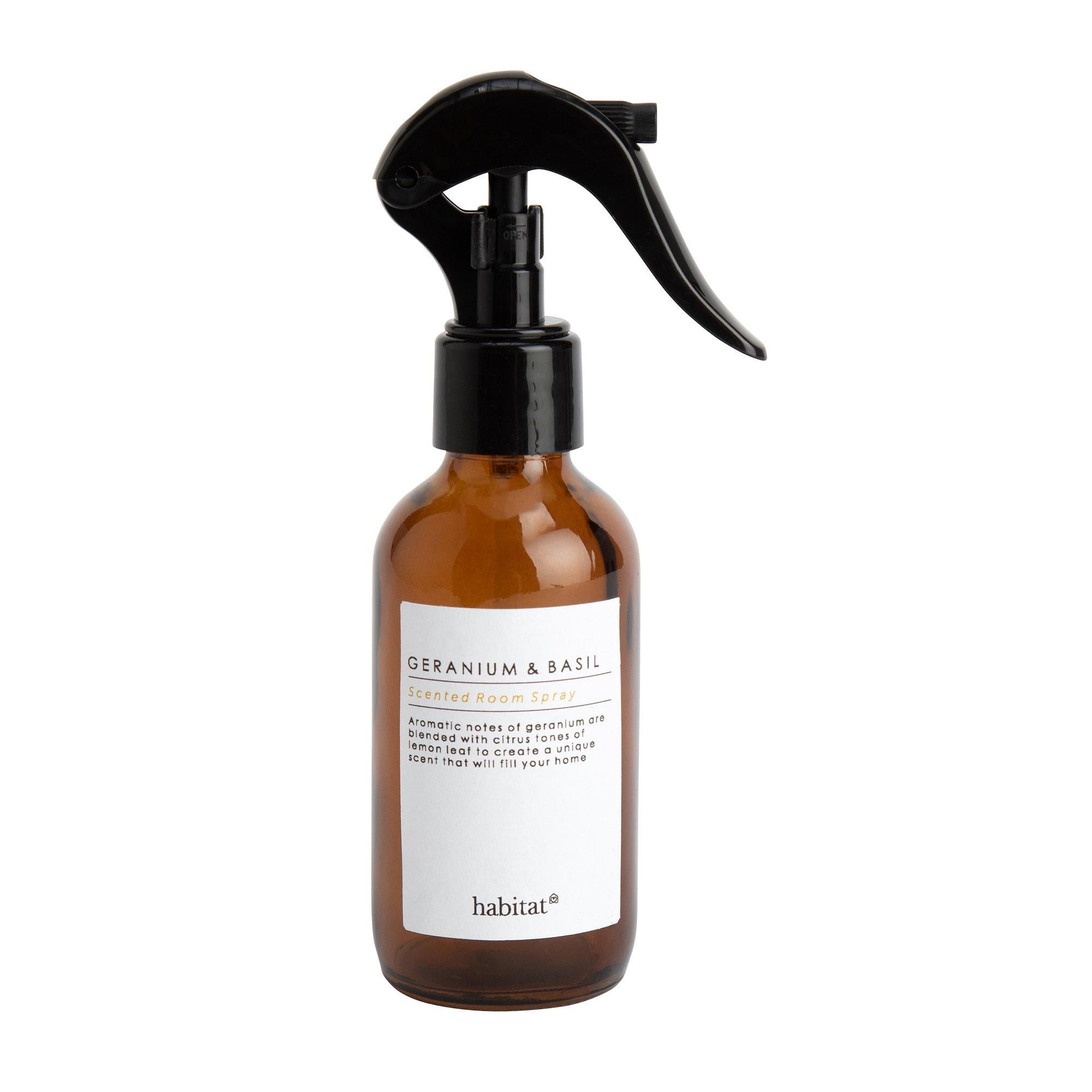 Habitat room spray geranium basil 100ml, UK version