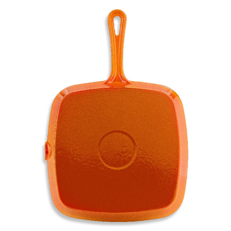 Habitat cast iron griddle pan orange 23cm, UK version