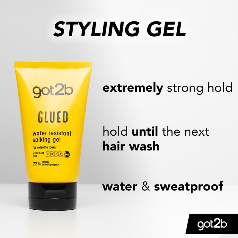 got2b water resistant spiking hair gel 150ml - British product